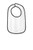 White/Black Blank - Rabbit Skins™ Infant Contrast Trim Terry Bib