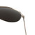 Black Blank Close Up View - Kids Metal Frame Classic Aviator Sunglasses