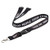 Black - 1" Sublimated Lanyard w/ Buckle Release Badge Holder