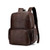 Tan - Fashion Business Leatherette Backpack