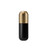 Black/Gold Blank - Capsule Shape Tumbler