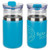 Matte Aqua Blue - Tamari 12 oz Glass Tumbler & Vacuum Insulated Cooler