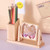 Hourglass Sand Timer W/ Pencil Holder