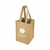 Beige with Logo - True® 4 Bottle Non-Woven Wine Tote