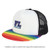 1082 RAINWHT Flex Patch - Rainbow Trucker Cap