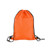 Orange - Custom Polyester Drawstring Backpack