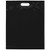 Black Blank - 15W x 19H x 3 Die Cut Handle Bag - Flexo Ink Print