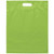 Lime Green Blank - 15W x 19H x 3 Die Cut Handle Bag - Flexo Ink Print