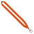 Orange Blank - 3/4" Polyester Lanyard with Metal Crimp & Split-Ring