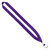 Purple Blank - 3/4" Polyester Lanyard with Metal Crimp & Split-Ring