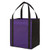Purple - Large Non-Woven Grocery Tote Bag w/ Pocket