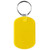 Yellow Blank - Oval Shape PVC Key Holder