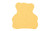 Buff Yellow Blank - 5" Standard Compressed Teddy Bear Sponge
