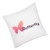 Peach Satin Square Throw Pillows