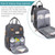 Gray - Multifunction Diaper Bag Baby Backpack