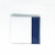 White w/ Blue - Two-tone Wallet- Full Color Embossed