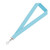 Light Blue - Custom 3/4" Detachable Woven Lanyards w/ Buckle Release