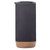 Black Blank - 16 Oz. Cork Bottom Travel Tumblers