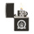 24756 - Open Flame - High Polish Black Zippo® Windproof Lighter