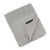 Various Logo Folded Edge View - Crochet Knit Blanket, 50x60, with Lasered logo patch, NO SETUP CHARGE