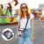 Clear/Black Blank - Clear Transparent PVC Crossbody Stadium Bag (8.7"x6.3"x2.4")