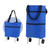 Blue Blank - Foldable Shopping Bag With Wheels