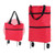Red Blank - Foldable Shopping Bag With Wheels