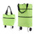 Green Blank - Foldable Shopping Bag With Wheels