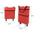 Reusable Foldable Collapsible Trolley Shopping Grocery Tote Bag With Wheels 17 4/5''x15 1/3''