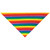 Rainbow Pride Stripes Pet Bandanna Triangle 100% Cotton Pre-Dyed
