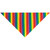Horizontal - additional direction for pride design triangle layout - Rainbow Pride Stripes Pet Bandanna Triangle 100% Cotton Pre-Dyed