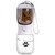 Clear - 10 oz Pet Water Bottle with Food Container