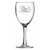 Clear Logo - 10 Oz. Wine Glass (Screen Printed)