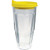 Yellow - 24 Oz. Double Wall Thermal Travel Tumbler - Custom Decal