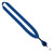 Royal Blue Royal Blue Blank - 3/4" Cotton Lanyard with Metal Crimp & Retractable Badge Reel