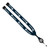 Navy Black PH5 - 3/4" Cotton Lanyard with Metal Crimp & Retractable Badge Reel