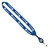 Royal Blue Navy - 3/4" Cotton Lanyard with Metal Crimp & Retractable Badge Reel