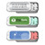 2" x 1" Small Silver Rectangular Slider Tin with Mints