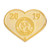 Gold Logo - 1" Die Struck Sandblast Lapel Pin