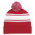 1097 BUR Patch - Two-tone Knit Pom Beanie With Cuff