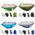 Wide Parachute Fabric Double Hammock w/Mosquito Bug Netting