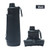 Black - Foldable Silicone Water Bottle, 23 oz.