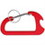 Metallic Red Blank - Carabiner with Bottle Opener and Key Ring