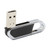 Black - Carabiner USB Drive -2GB