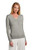 Light Shadow Gray Heather Blank - Brooks Brothers® Women's Cotton Stretch V-Neck Sweater