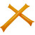 Orange Blank - Thicken Bam Inflatable Cheering Thunder Stick