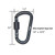 Mountaineering Buckle Lock Aluminum Alloy Carabiner 2.2"x1.2"