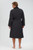 Black Blank Back View - The Peached Microfiber/Plush Lined Shawl Robe w/Piping