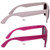 Frosted White/Magenta Pink Blank - Sun Fun Sunglasses (Spot Color)