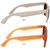 Frosted White/Orange Blank - Sun Fun Sunglasses (Spot Color)